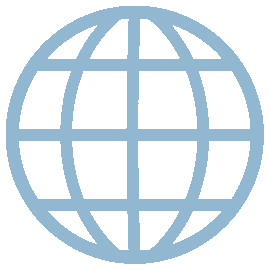 Spinning globe logo
